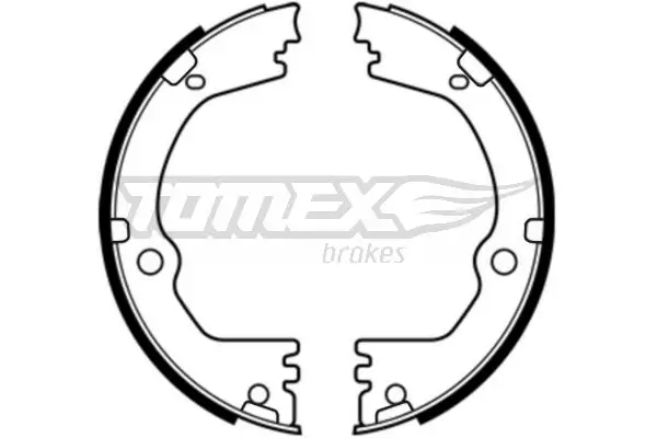 Bremsbackensatz Hinterachse TOMEX Brakes TX 23-48