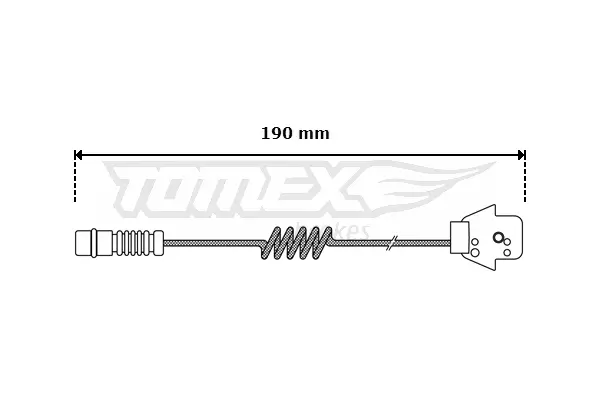 Warnkontakt, Bremsbelagverschleiß Vorderachse TOMEX Brakes TX 30-05