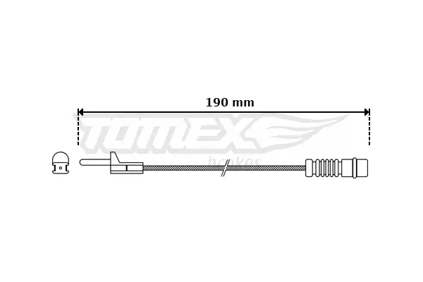 Warnkontakt, Bremsbelagverschleiß TOMEX Brakes TX 30-09