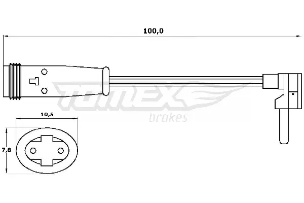 Warnkontakt, Bremsbelagverschleiß TOMEX Brakes TX 30-27