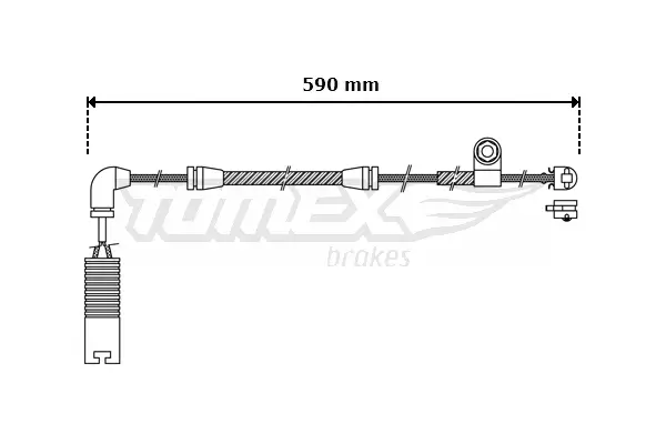 Warnkontakt, Bremsbelagverschleiß TOMEX Brakes TX 30-37