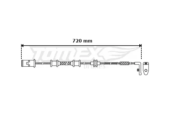 Warnkontakt, Bremsbelagverschleiß TOMEX Brakes TX 30-39