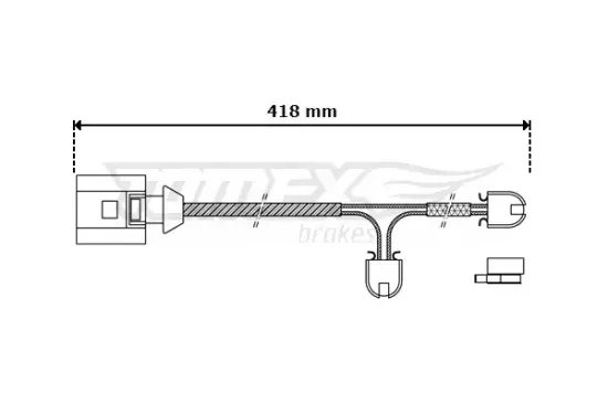 Warnkontakt, Bremsbelagverschleiß TOMEX Brakes TX 30-51 Bild Warnkontakt, Bremsbelagverschleiß TOMEX Brakes TX 30-51