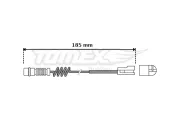 Warnkontakt, Bremsbelagverschleiß TOMEX Brakes TX 30-54