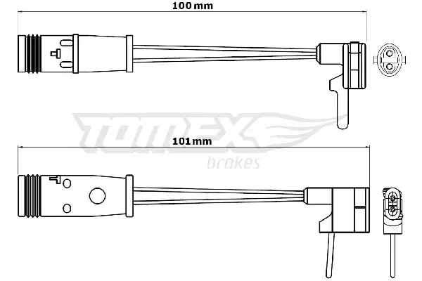 Warnkontakt, Bremsbelagverschleiß TOMEX Brakes TX 30-82