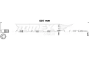 Warnkontakt, Bremsbelagverschleiß Vorderachse TOMEX Brakes TX 31-00
