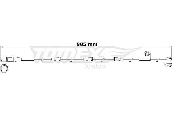 Warnkontakt, Bremsbelagverschleiß TOMEX Brakes TX 31-20