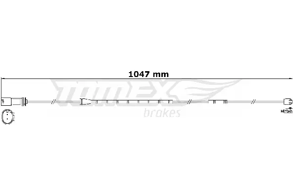 Warnkontakt, Bremsbelagverschleiß Hinterachse TOMEX Brakes TX 31-21