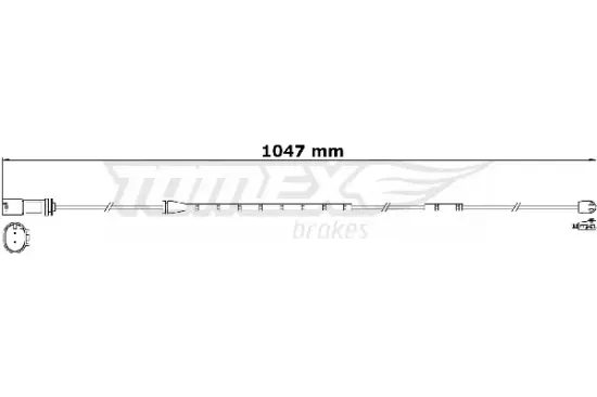 Warnkontakt, Bremsbelagverschleiß Hinterachse TOMEX Brakes TX 31-21 Bild Warnkontakt, Bremsbelagverschleiß Hinterachse TOMEX Brakes TX 31-21