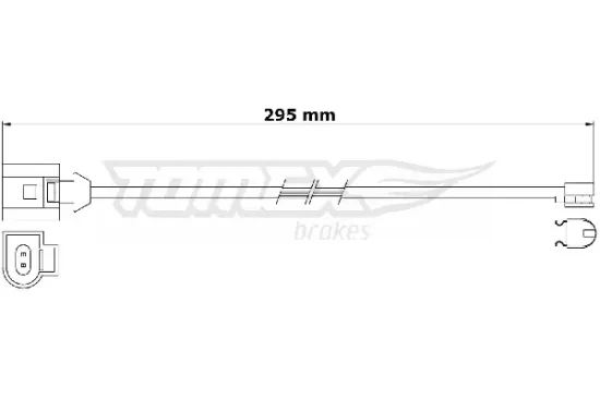 Warnkontakt, Bremsbelagverschleiß Vorderachse TOMEX Brakes TX 31-24 Bild Warnkontakt, Bremsbelagverschleiß Vorderachse TOMEX Brakes TX 31-24