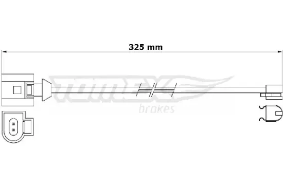 Warnkontakt, Bremsbelagverschleiß TOMEX Brakes TX 31-26 Bild Warnkontakt, Bremsbelagverschleiß TOMEX Brakes TX 31-26