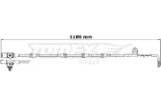 Warnkontakt, Bremsbelagverschleiß Hinterachse TOMEX Brakes TX 31-33