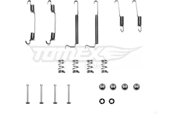 Zubehörsatz, Bremsbacken Hinterachse TOMEX Brakes TX 40-04 Bild Zubehörsatz, Bremsbacken Hinterachse TOMEX Brakes TX 40-04