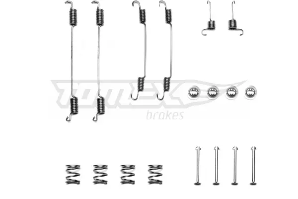 Zubehörsatz, Bremsbacken Hinterachse TOMEX Brakes TX 40-13