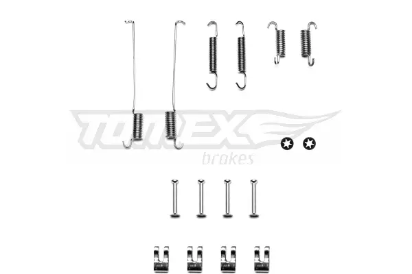 Zubehörsatz, Bremsbacken Hinterachse TOMEX Brakes TX 40-22