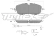 Bremsbelagsatz, Scheibenbremse TOMEX Brakes TX 60-00