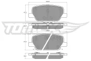 Bremsbelagsatz, Scheibenbremse Hinterachse TOMEX Brakes TX 60-06