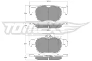 Bremsbelagsatz, Scheibenbremse Hinterachse TOMEX Brakes TX 60-11