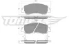 Bremsbelagsatz, Scheibenbremse Vorderachse TOMEX Brakes TX 60-15 Bild Bremsbelagsatz, Scheibenbremse Vorderachse TOMEX Brakes TX 60-15