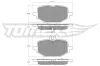 Bremsbelagsatz, Scheibenbremse Hinterachse TOMEX Brakes TX 60-53 Bild Bremsbelagsatz, Scheibenbremse Hinterachse TOMEX Brakes TX 60-53