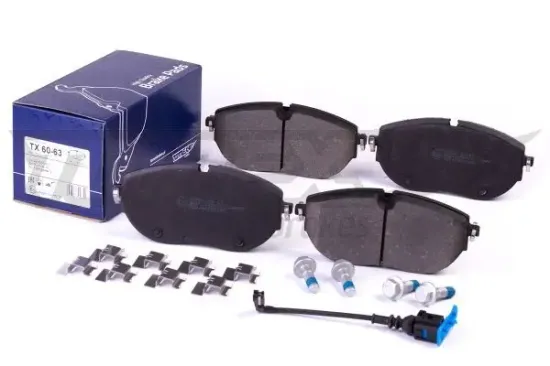Bremsbelagsatz, Scheibenbremse Vorderachse TOMEX Brakes TX 60-63 Bild Bremsbelagsatz, Scheibenbremse Vorderachse TOMEX Brakes TX 60-63
