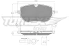 Bremsbelagsatz, Scheibenbremse Vorderachse TOMEX Brakes TX 60-65 Bild Bremsbelagsatz, Scheibenbremse Vorderachse TOMEX Brakes TX 60-65