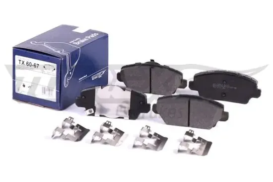 Bremsbelagsatz, Scheibenbremse Vorderachse TOMEX Brakes TX 60-67 Bild Bremsbelagsatz, Scheibenbremse Vorderachse TOMEX Brakes TX 60-67
