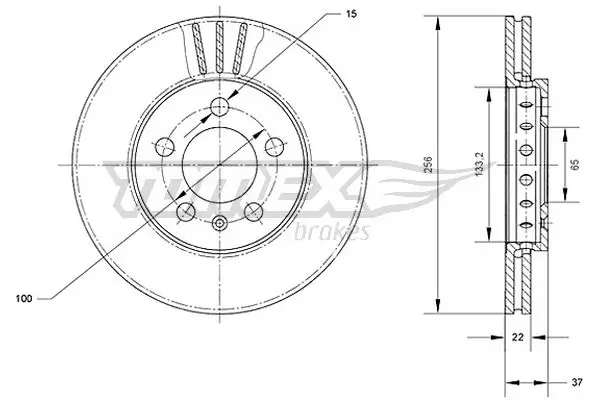 Bremsscheibe TOMEX Brakes TX 70-03