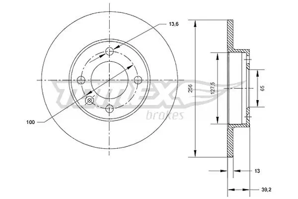 Bremsscheibe TOMEX Brakes TX 70-32