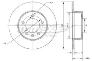 Bremsscheibe TOMEX Brakes TX 70-37