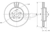 Bremsscheibe Vorderachse TOMEX Brakes TX 70-44