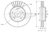 Bremsscheibe Vorderachse TOMEX Brakes TX 71-00