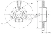 Bremsscheibe TOMEX Brakes TX 71-04