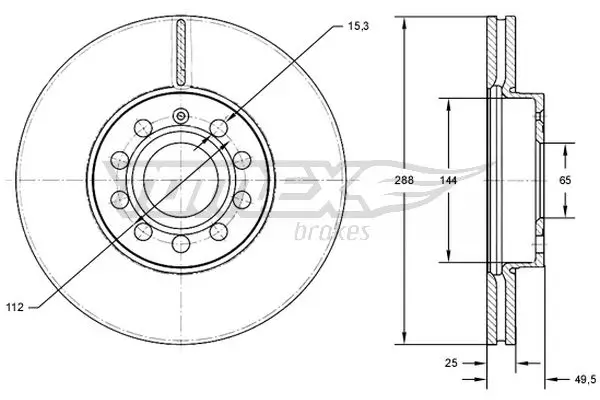 Bremsscheibe TOMEX Brakes TX 71-31