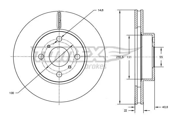 Bremsscheibe TOMEX Brakes TX 71-32