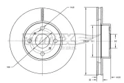 Bremsscheibe TOMEX Brakes TX 71-32