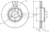 Bremsscheibe Vorderachse TOMEX Brakes TX 71-33