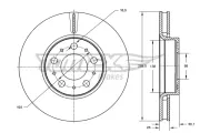 Bremsscheibe Vorderachse TOMEX Brakes TX 71-43