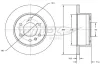 Bremsscheibe Hinterachse TOMEX Brakes TX 71-60
