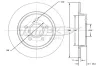 Bremsscheibe Hinterachse TOMEX Brakes TX 71-75