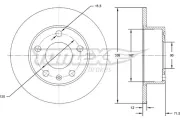 Bremsscheibe TOMEX Brakes TX 71-76