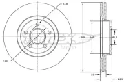 Bremsscheibe TOMEX Brakes TX 71-77