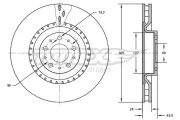 Bremsscheibe TOMEX Brakes TX 71-86