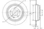 Bremsscheibe TOMEX Brakes TX 71-89