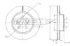 Bremsscheibe Vorderachse TOMEX Brakes TX 71-95