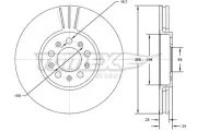 Bremsscheibe Vorderachse TOMEX Brakes TX 72-04