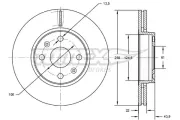 Bremsscheibe TOMEX Brakes TX 72-52