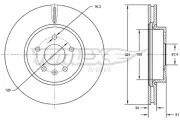 Bremsscheibe TOMEX Brakes TX 72-55