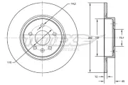 Bremsscheibe TOMEX Brakes TX 72-59