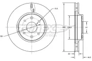 Bremsscheibe TOMEX Brakes TX 72-60